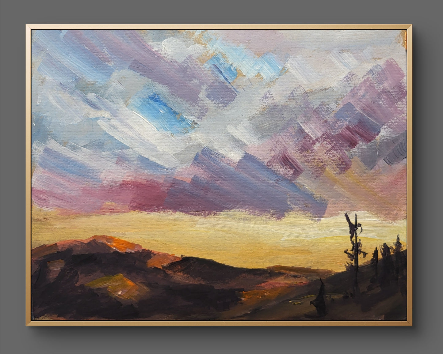 Sunset in Mountains 11"x14" print