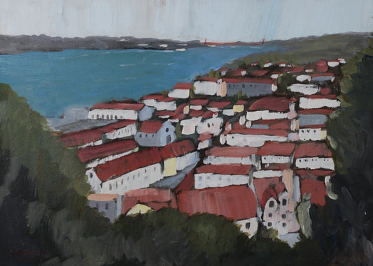 Lisbon a view from above 11"x14" print